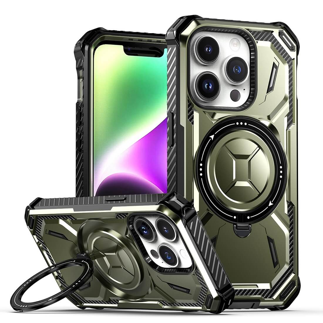 iPhone 15 Pro - Armor Case Mit Kickstand - Image 6