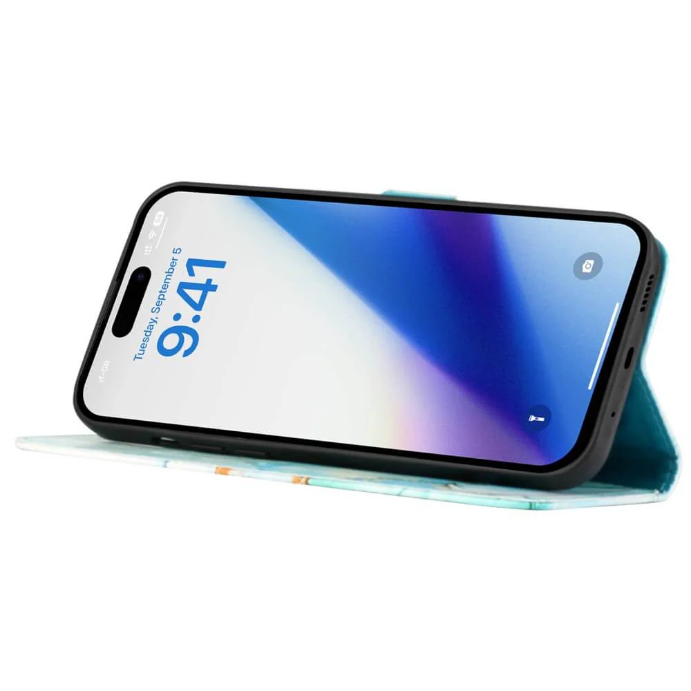 iPhone 15 Pro - Etui HĂŒlle mit UmhĂ€ngeband Marble - Image 10