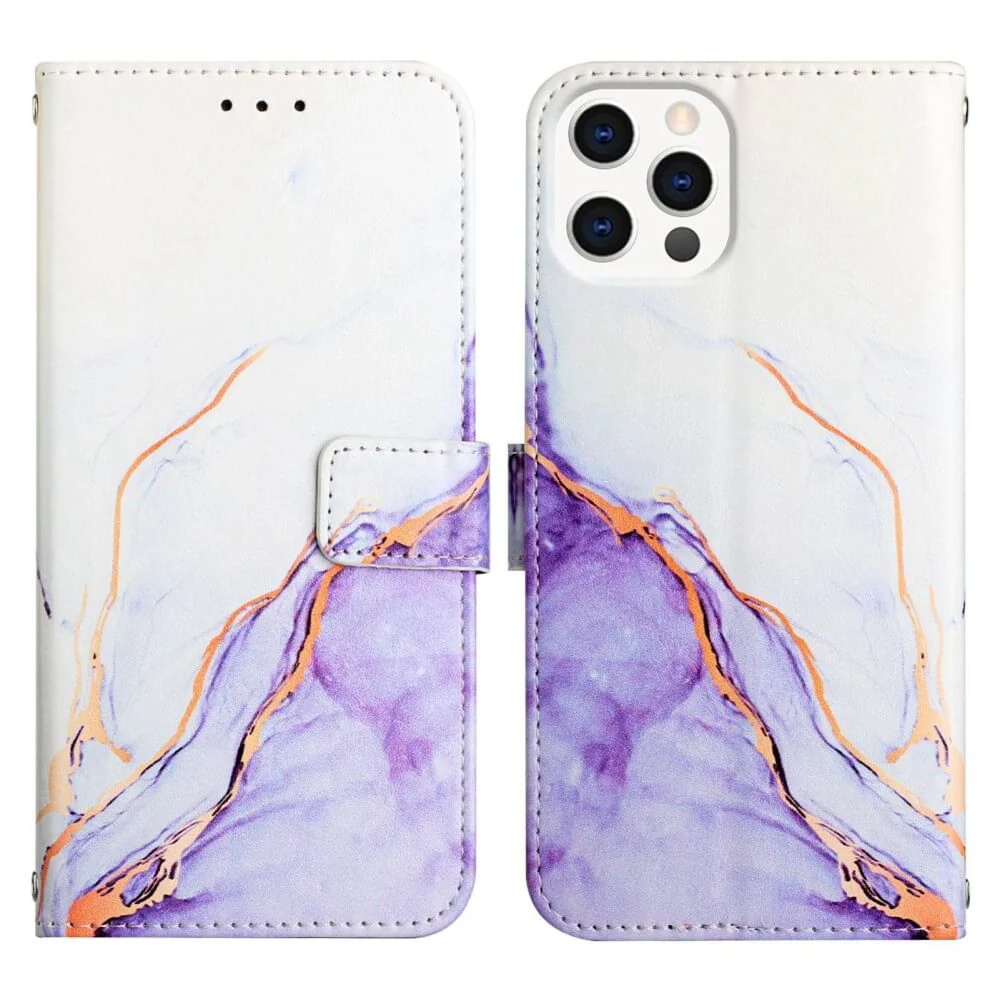 iPhone 15 Pro - Etui HĂŒlle mit UmhĂ€ngeband Marble - Image 17