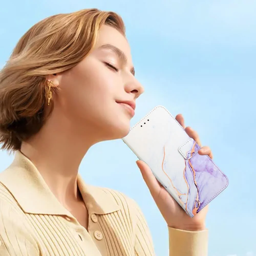 iPhone 15 Pro - Etui HĂŒlle mit UmhĂ€ngeband Marble - Image 18
