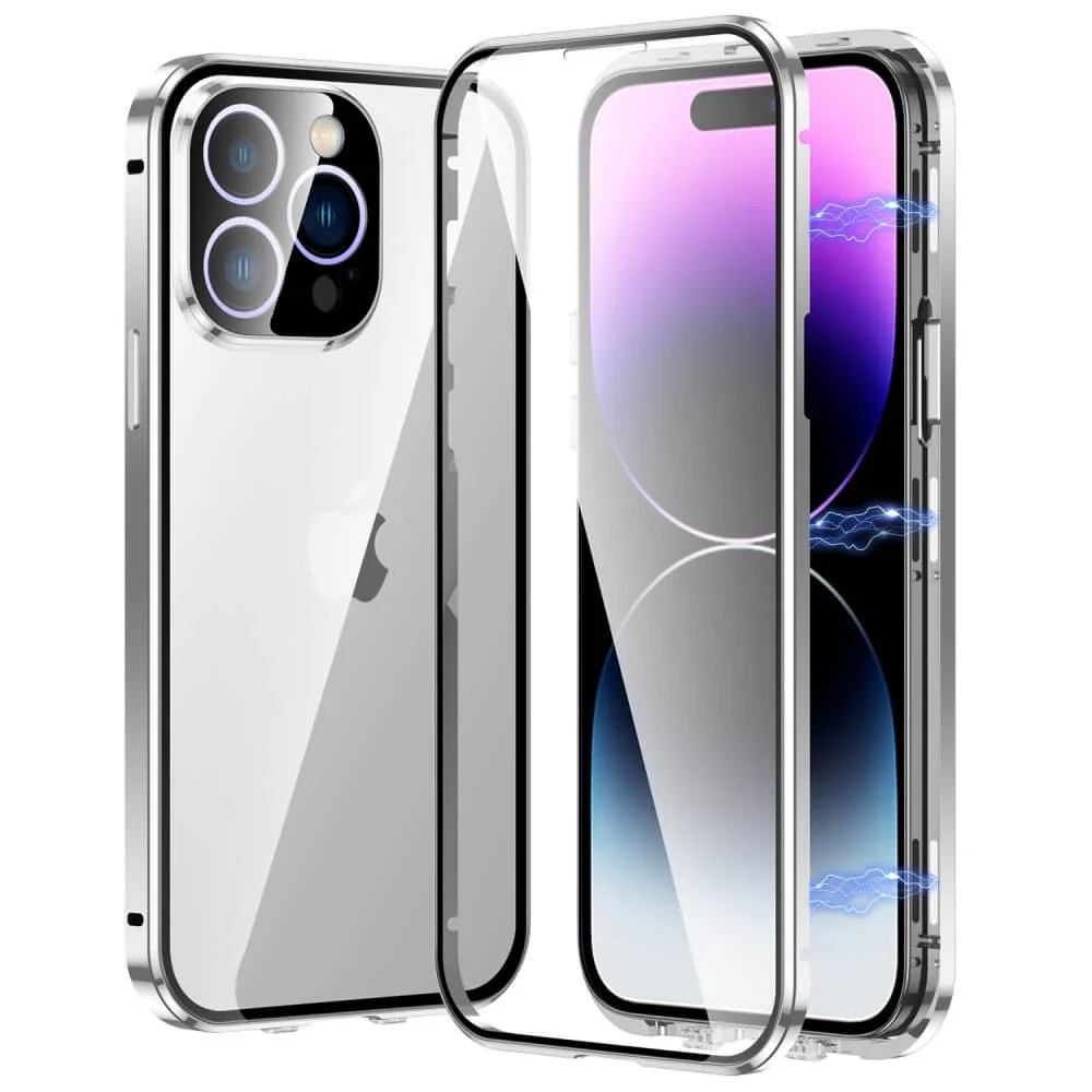 iPhone 15 Pro - Magnetische Schutzhülle Mit Panzerglas - Image 33