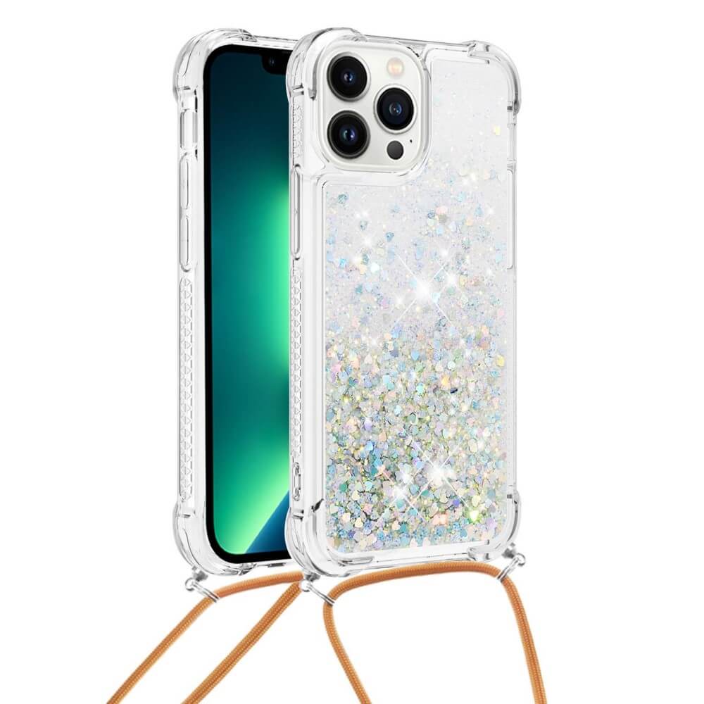 iPhone 15 Pro Max - Glitzer HĂŒlle mit UmhĂ€ngeband - Image 7