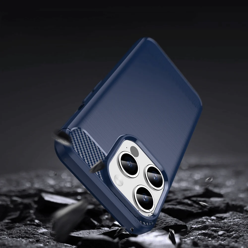 iPhone 15 Pro Max - Metall Carbon Look Hülle - Image 3