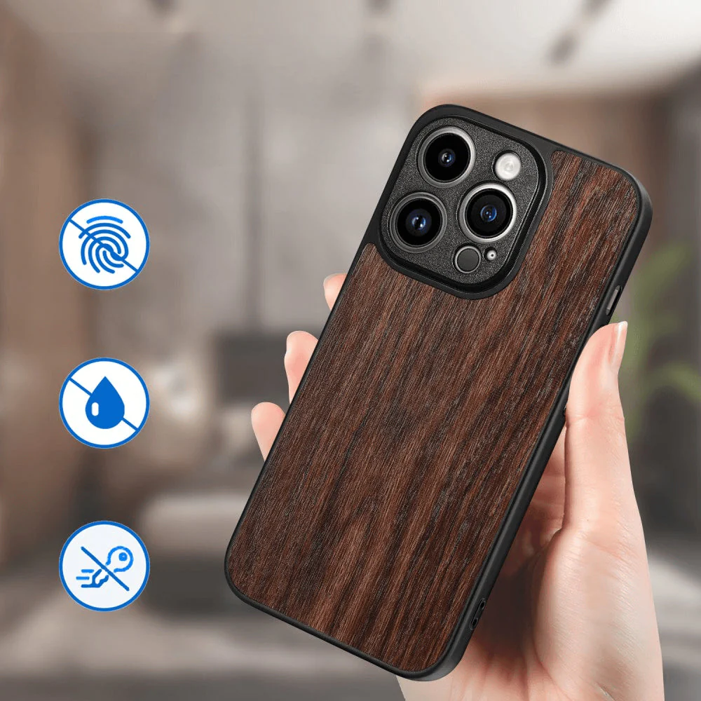 iPhone 15 Pro Max - Rückenhülle mit Holz-Struktur - Image 3