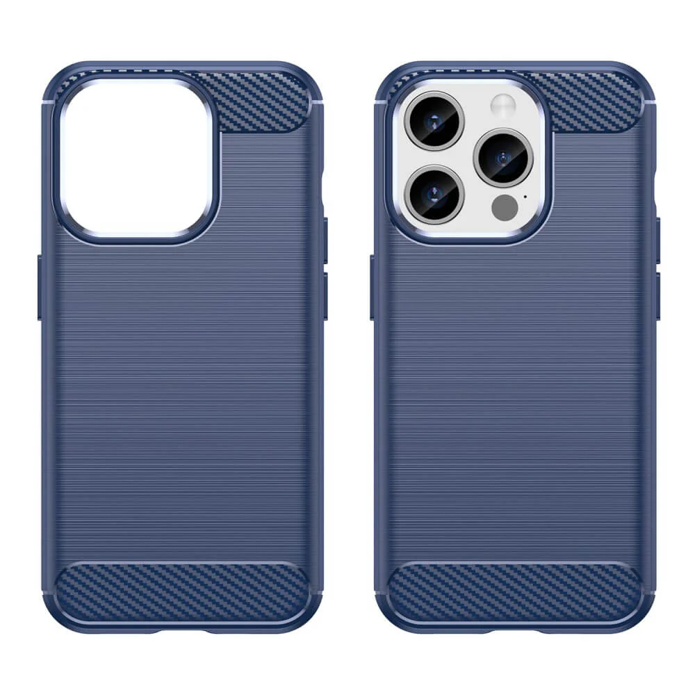 iPhone 15 Pro - Metall Carbon Look Hülle - Image 2