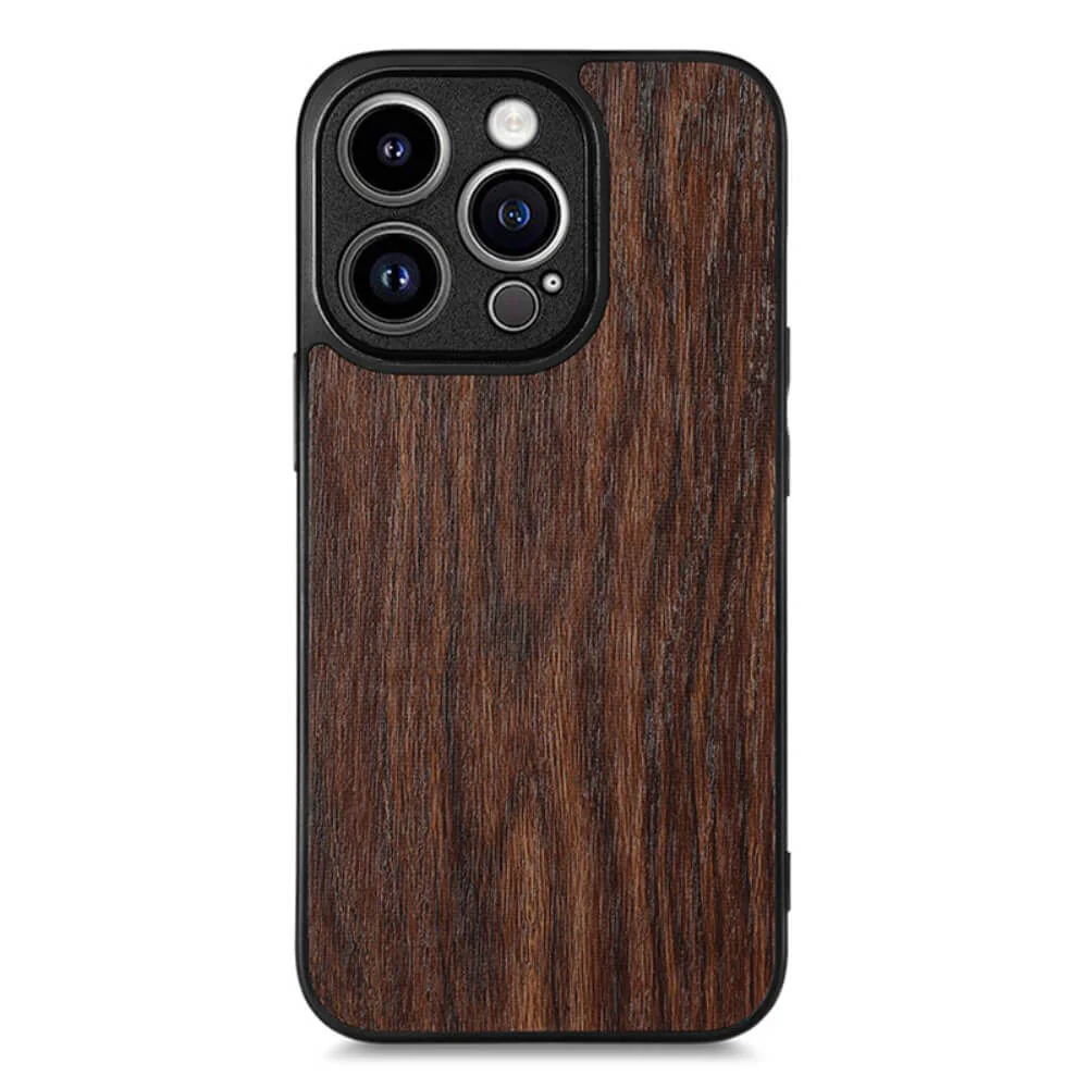 iPhone 15 Pro - Rückenhülle Mit Holz-struktur