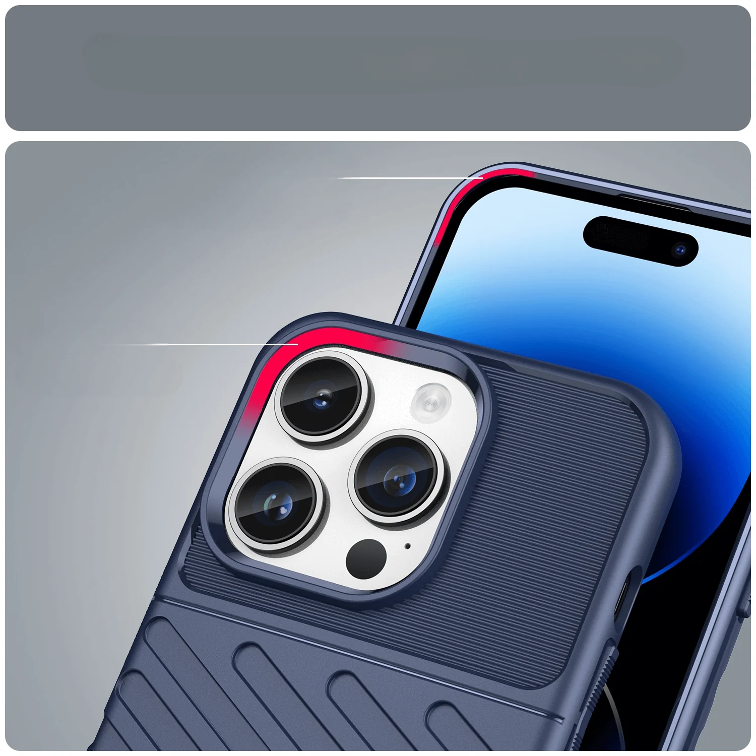 iPhone 15 Pro - Textur Gummi Hülle - Image 8