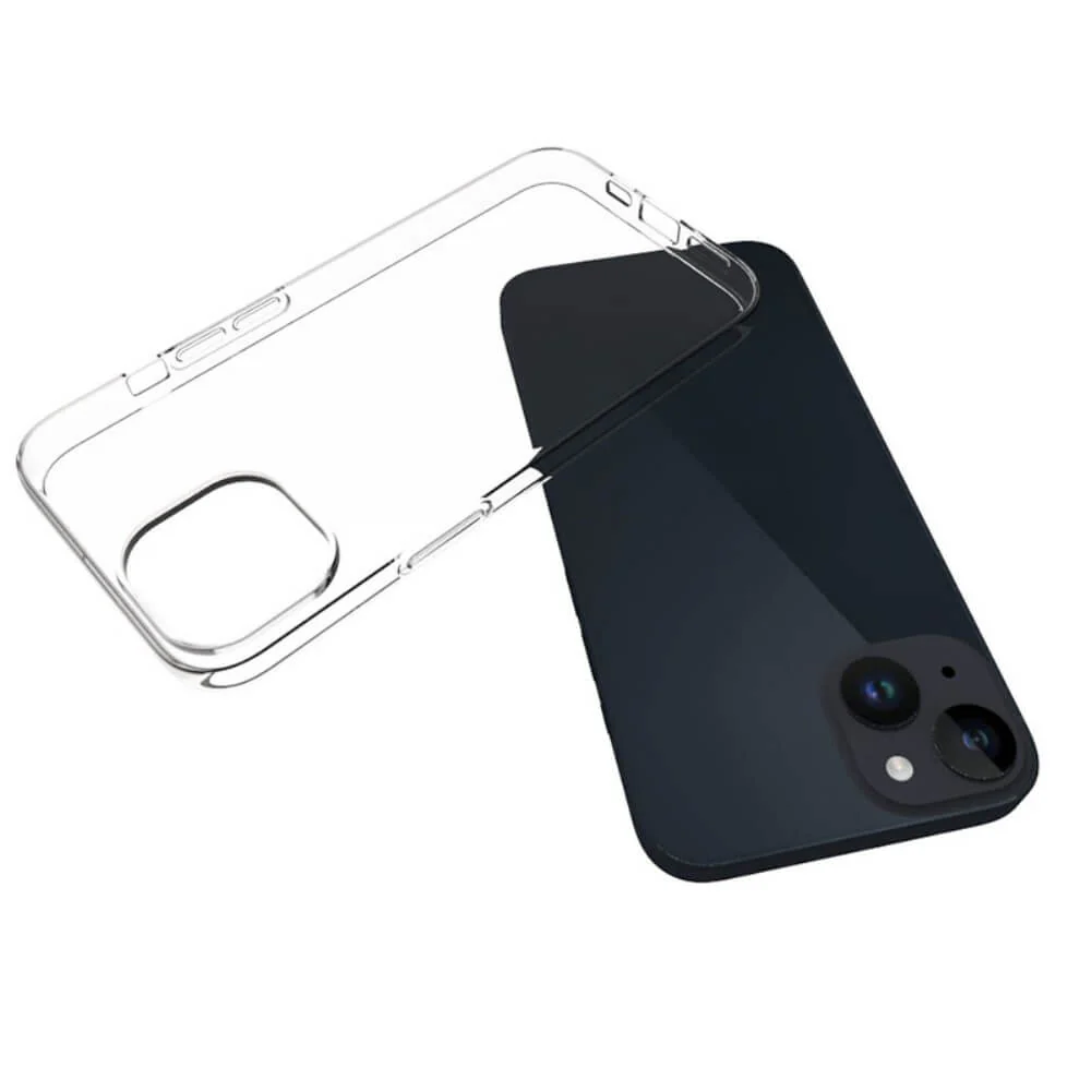 iPhone 15 - Silikon Gummi Case Transparent - Image 5