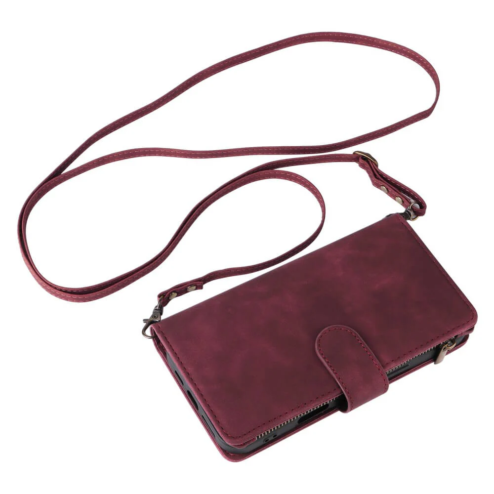 iPhone 16 - Brieftaschen Hülle mit Umhängeband - Image 24
