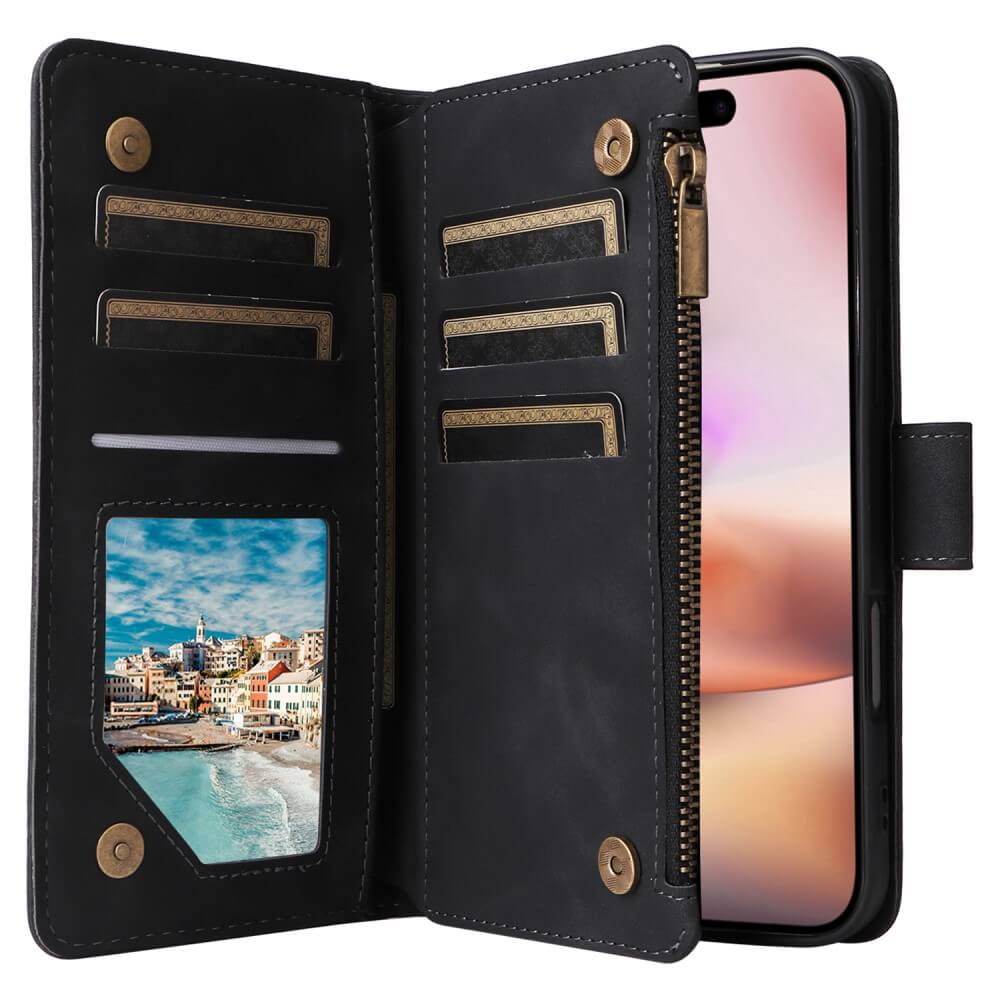 iPhone 16 - Brieftaschen Hülle mit Umhängeband - Image 29