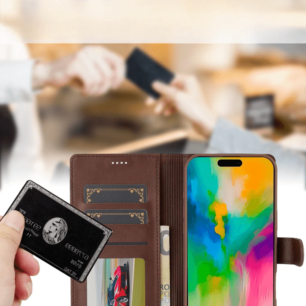 iPhone 16 - LC.IMEEKE Leder Etui Hülle - Image 27