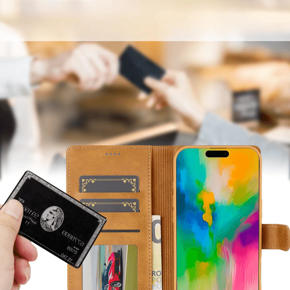 iPhone 16 - LC.IMEEKE Leder Etui Hülle - Image 38