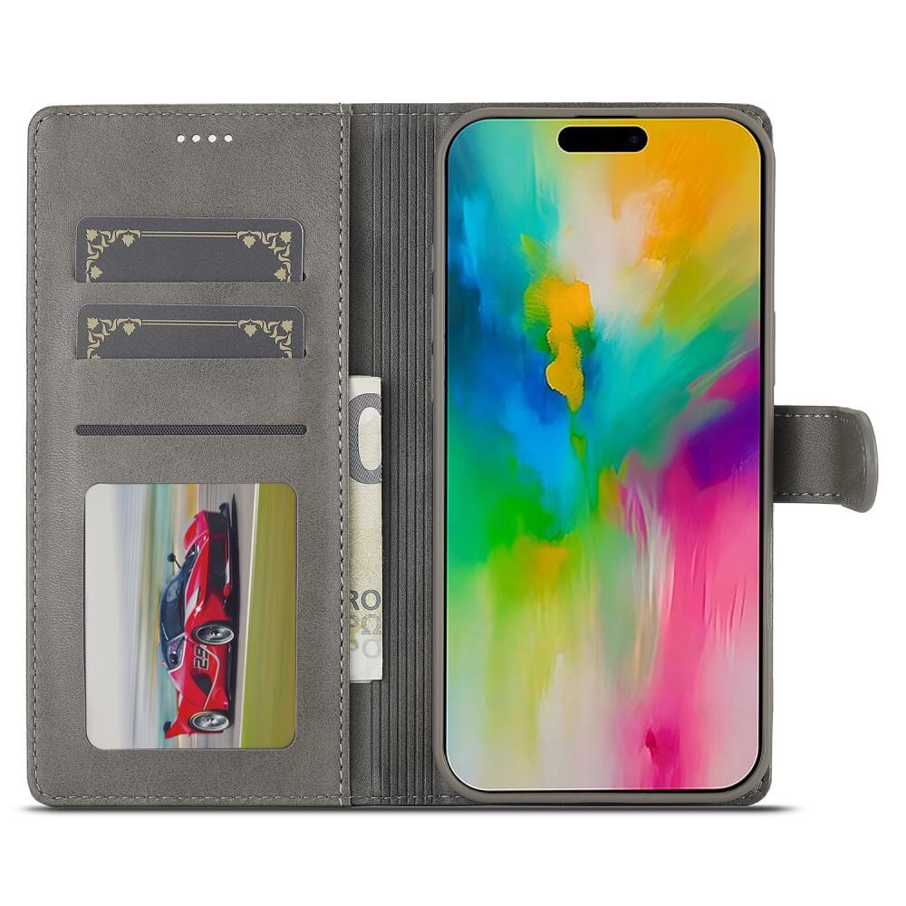 iPhone 16 - LC.IMEEKE Leder Etui Hülle - Image 41