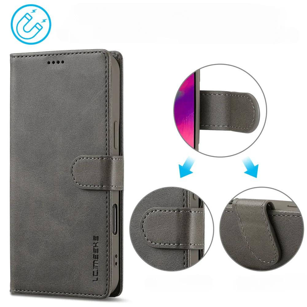 iPhone 16 - LC.IMEEKE Leder Etui Hülle - Image 46