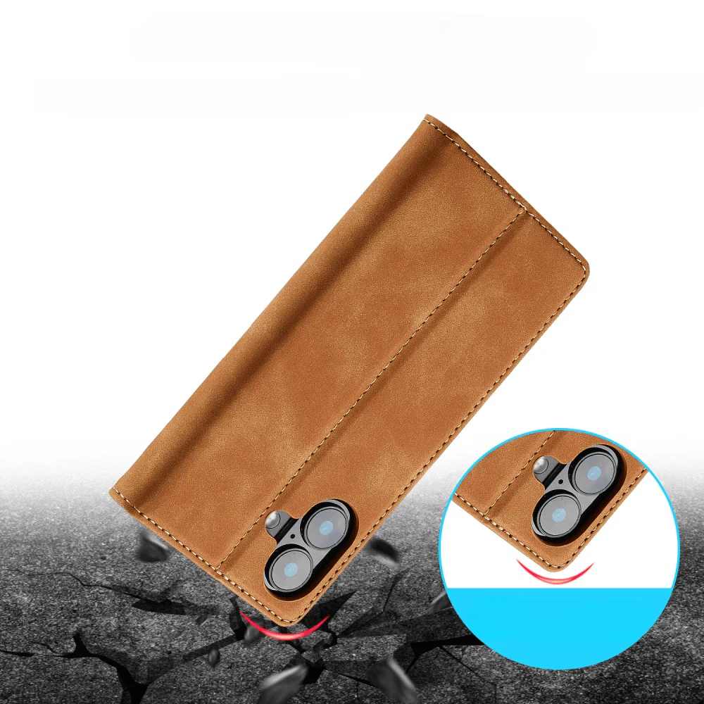iPhone 16 Plus - LC.IMEEKE Flip Case Vintage - Image 4