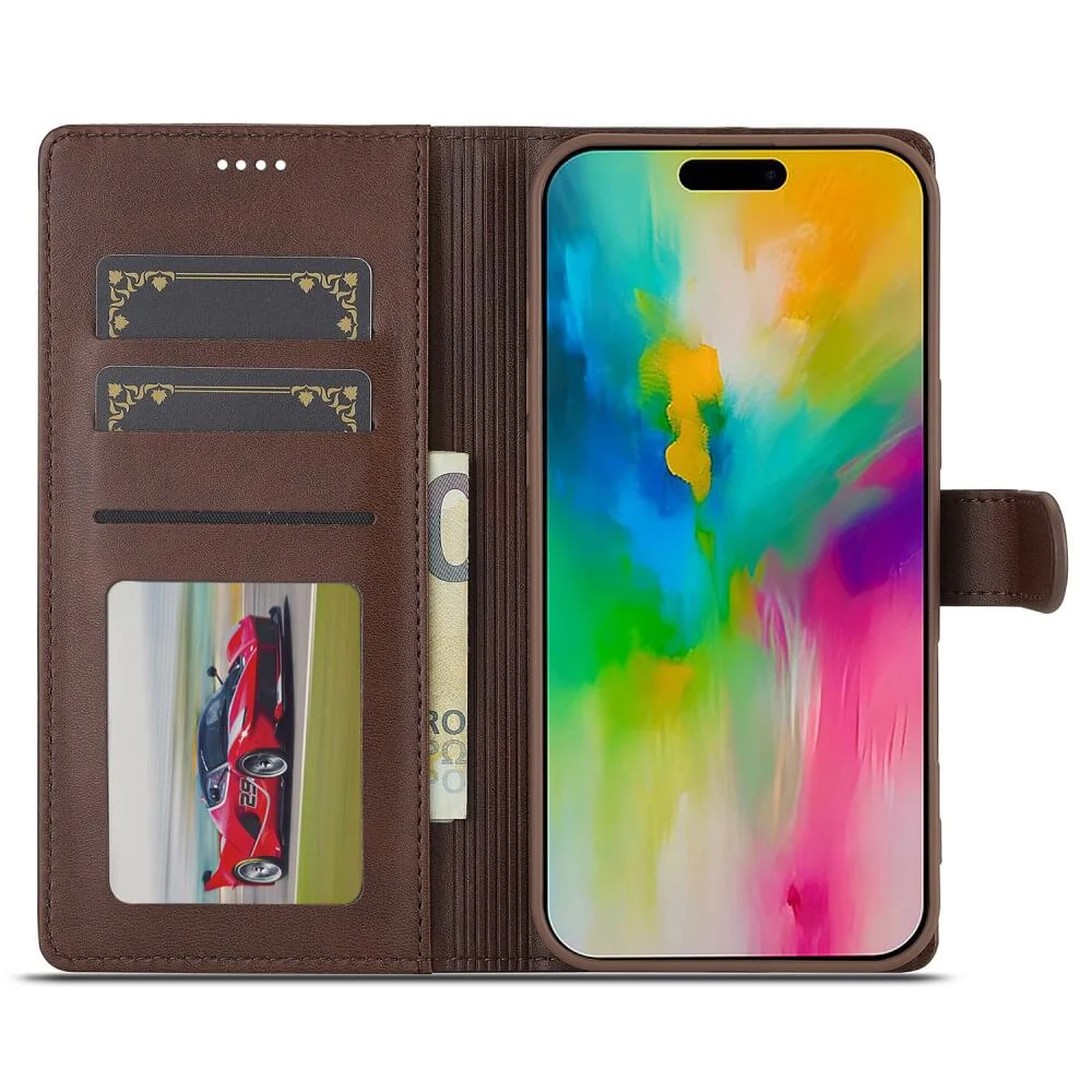 iPhone 16 Plus - LC.IMEEKE Leder Etui Hülle - Image 2