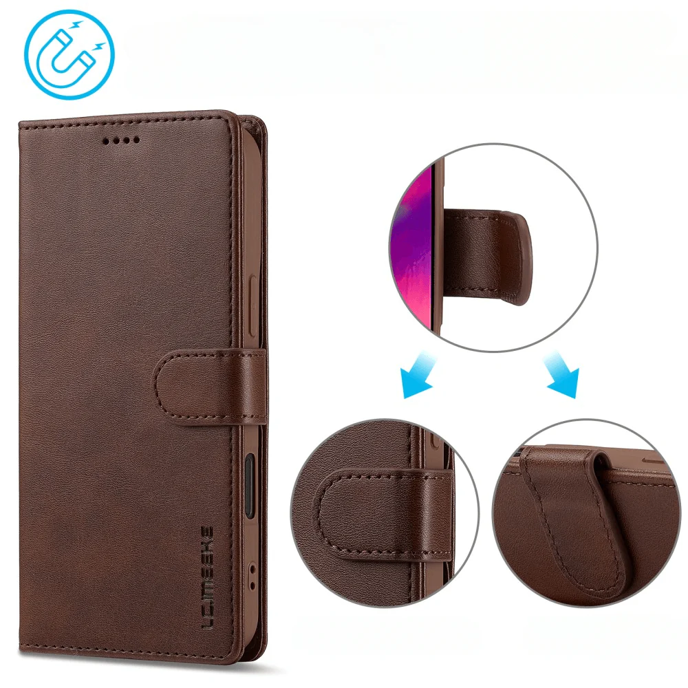 iPhone 16 Plus - LC.IMEEKE Leder Etui Hülle - Image 5