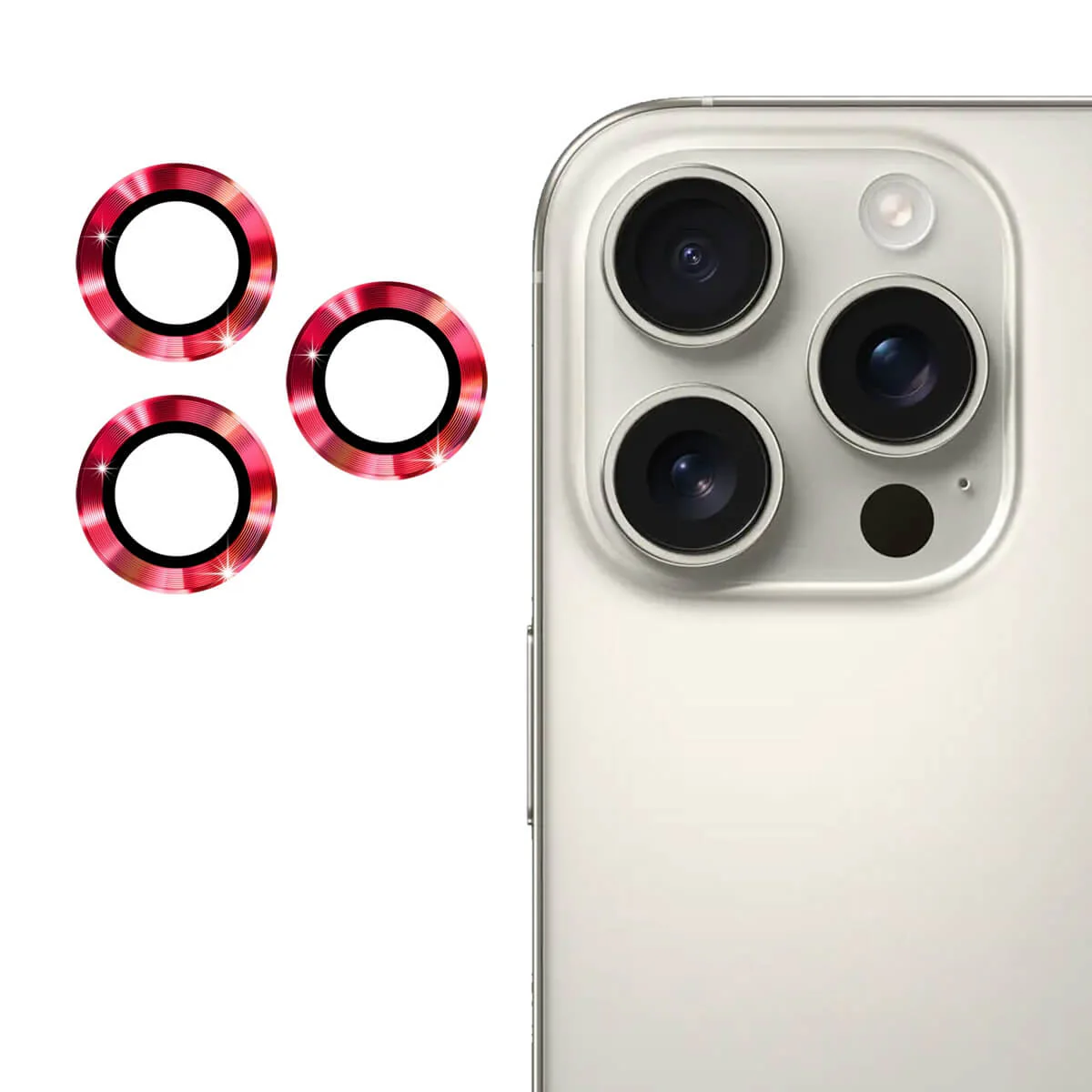 iPhone 16 Pro / 16 Pro Max - Enkay Kamera Linsen Panzerglas - Image 2