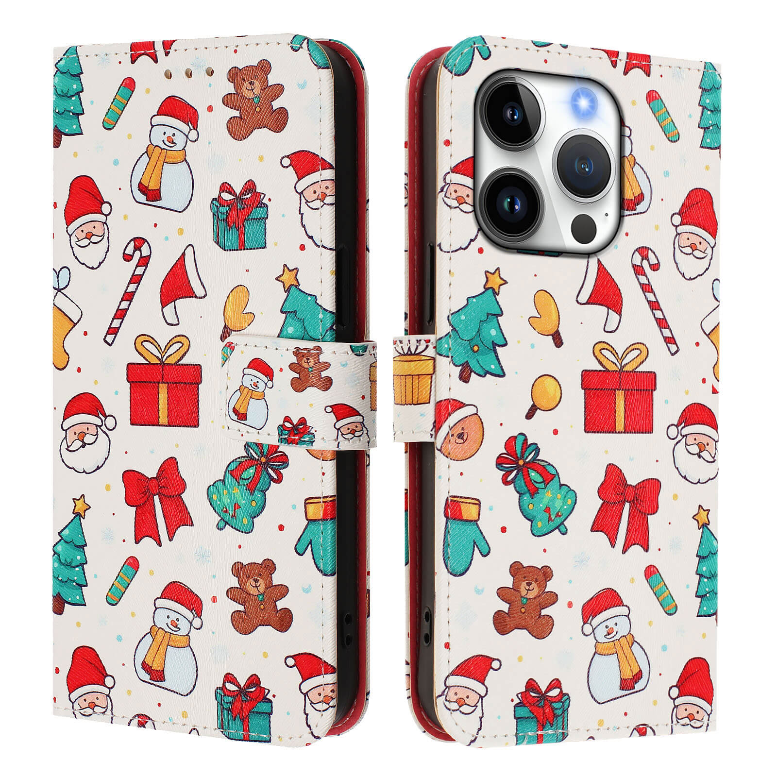iPhone 16 Pro - Etui HĂŒlle mit Motiv Weihnachten