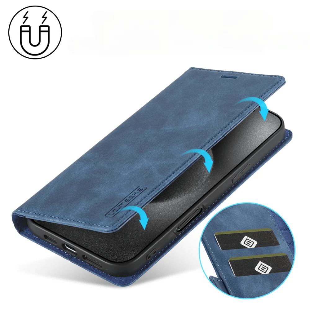 iPhone 16 Pro - LC.IMEEKE Flip Case Vintage - Image 11