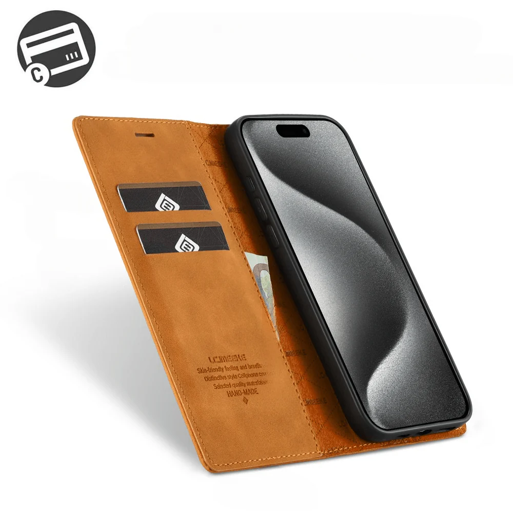 iPhone 16 Pro - LC.IMEEKE Flip Case Vintage - Image 18