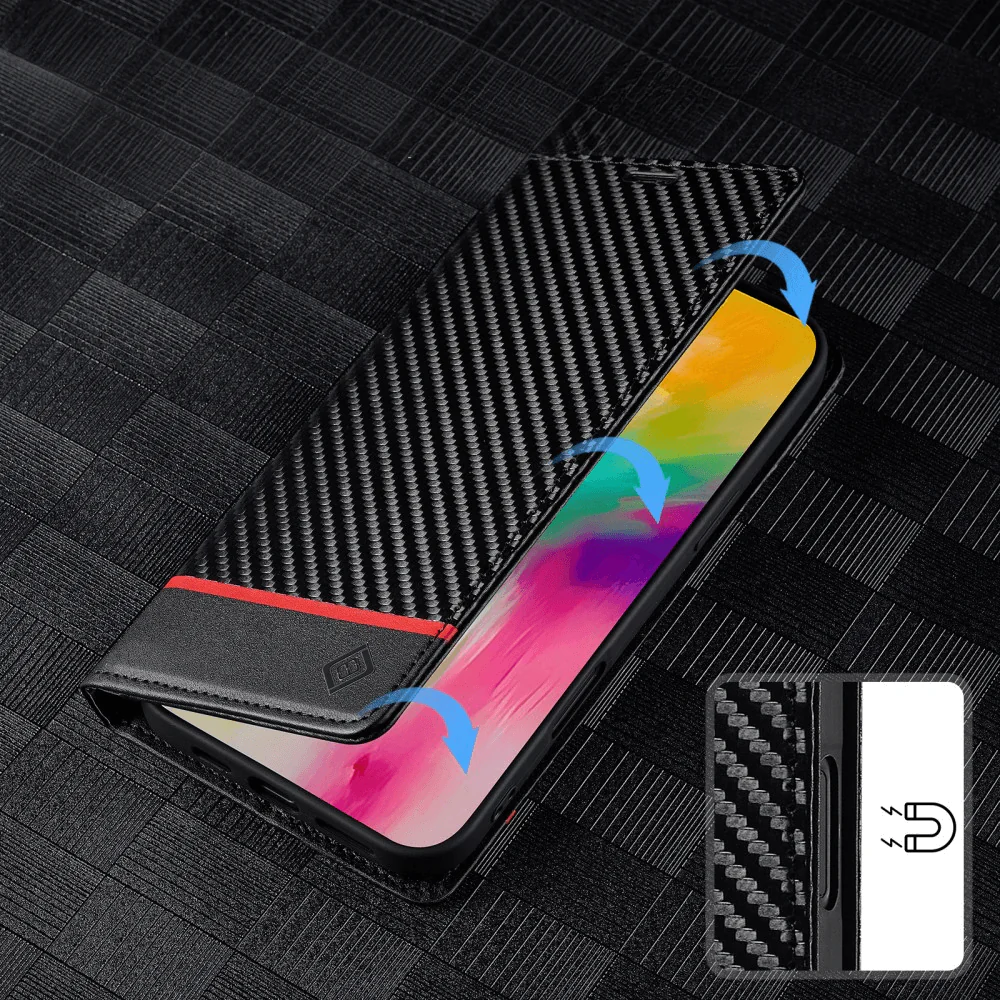 iPhone 16 Pro - LC.IMEEKE Hülle Carbon Fiber - Image 4
