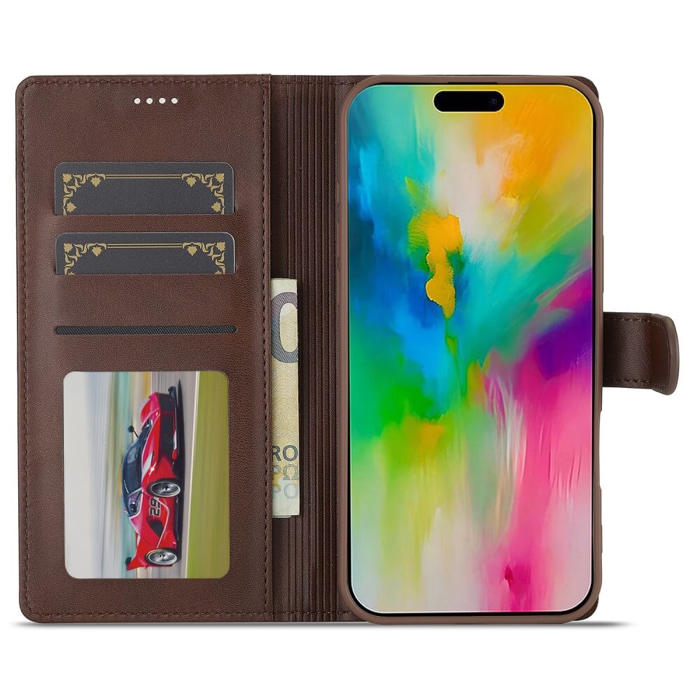 iPhone 16 Pro - LC.IMEEKE Leder Etui Hülle - Image 28