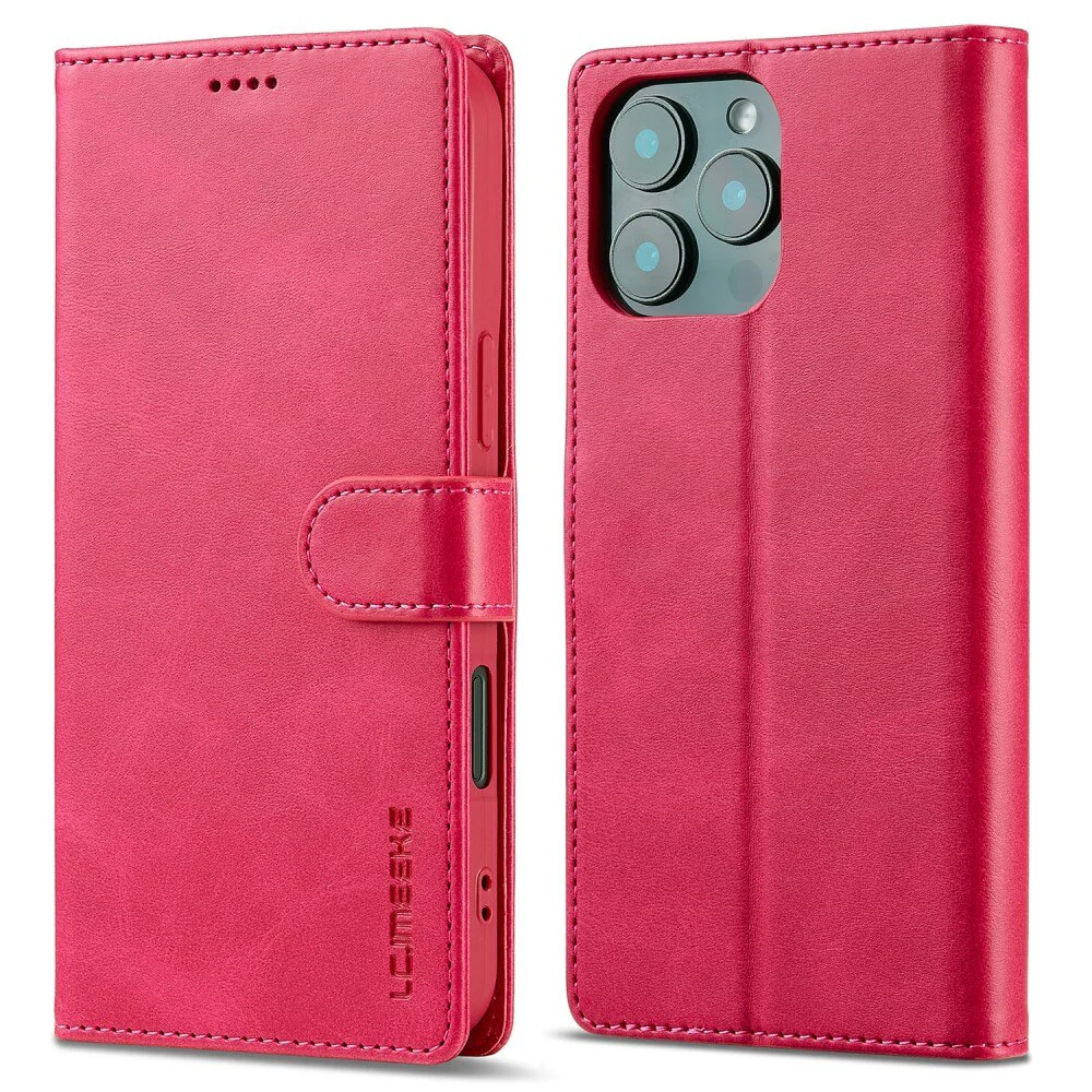 iPhone 16 Pro - LC.IMEEKE Leder Etui Hülle - Image 40