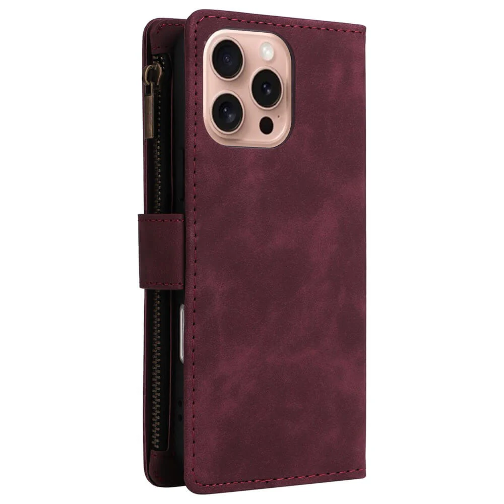 iPhone 16 Pro Max - Brieftaschen Hülle mit Umhängeband - Image 8