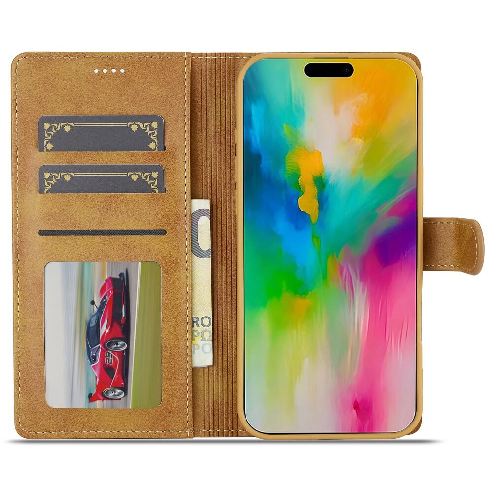 iPhone 16 Pro Max - LC.IMEEKE Leder Etui Hülle - Image 2