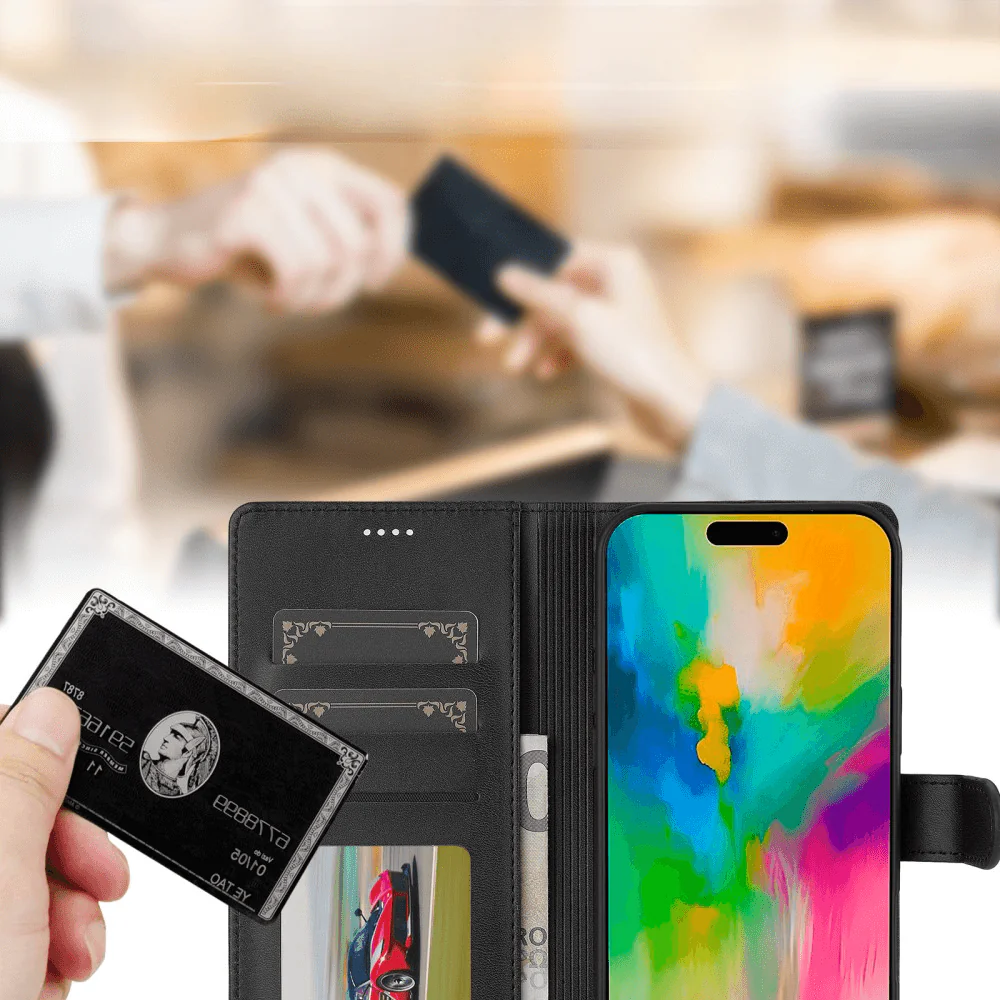 iPhone 16 Pro Max - LC.IMEEKE Leder Etui Hülle - Image 30