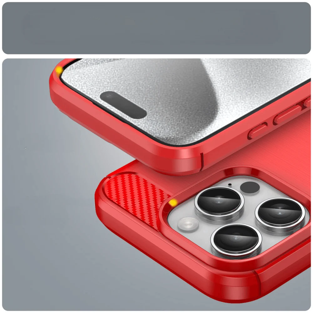 iPhone 16 Pro - Metall Carbon Look Hülle - Image 11