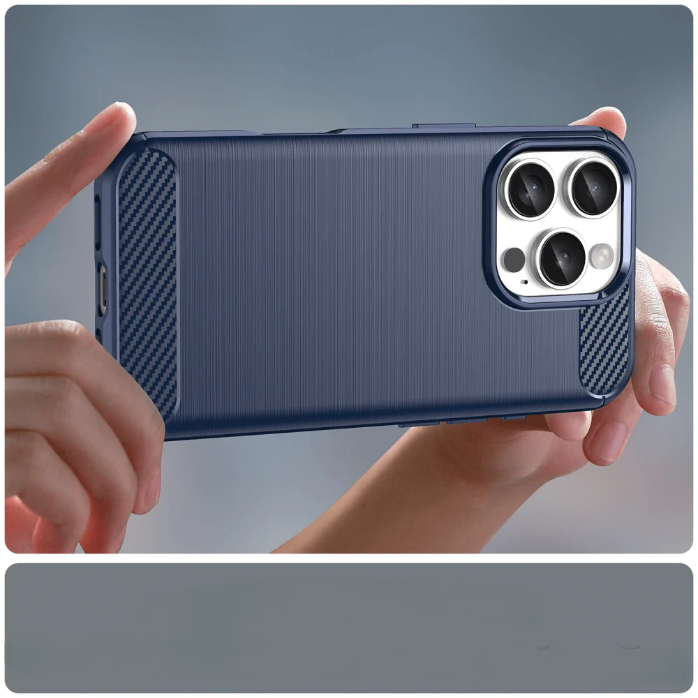 iPhone 16 Pro - Metall Carbon Look Hülle - Image 17