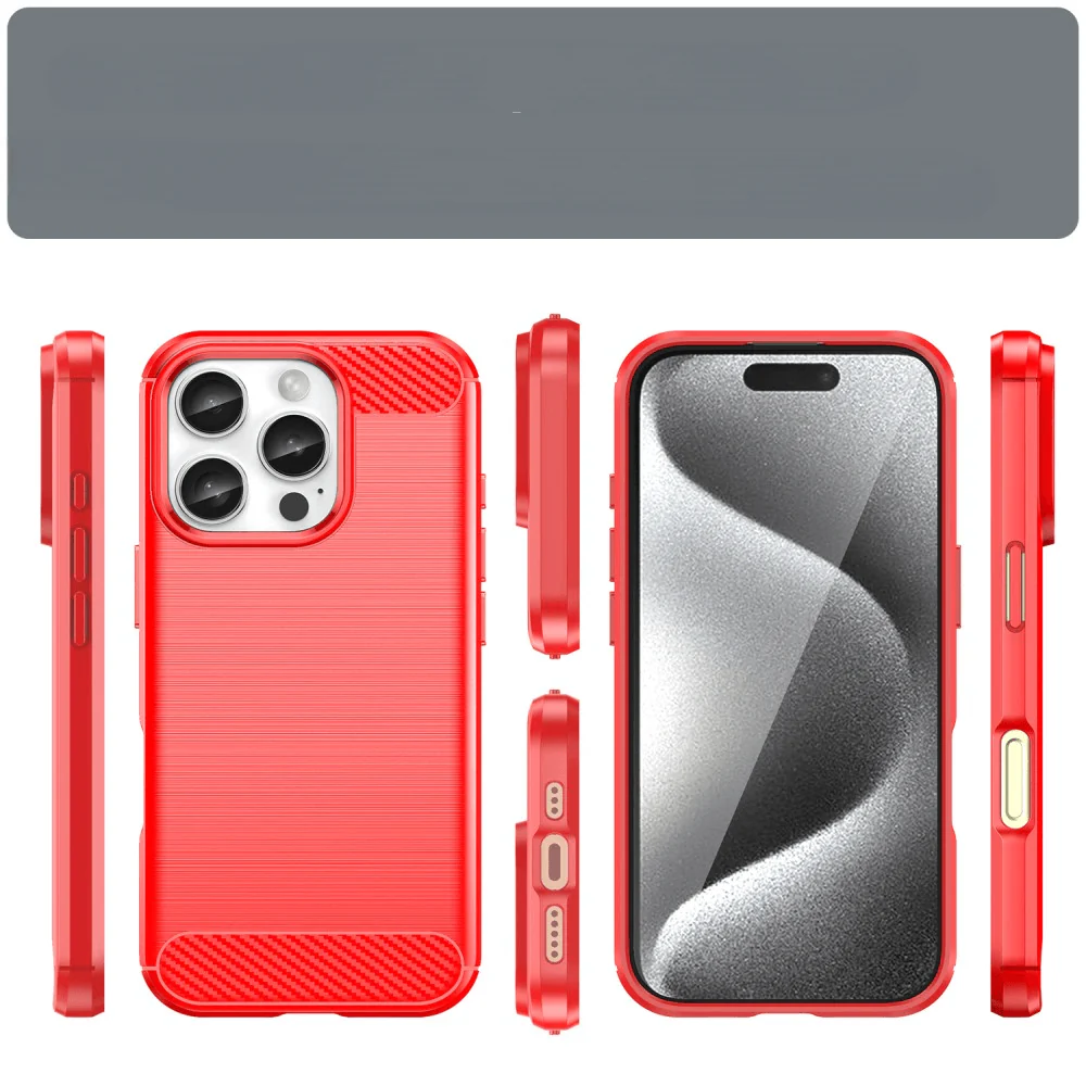 iPhone 16 Pro - Metall Carbon Look Hülle - Image 9