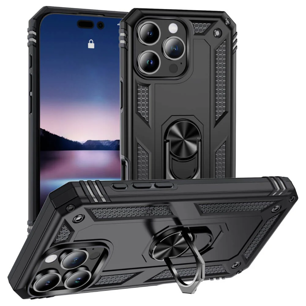 iPhone 16 Pro - Robustes Back Cover mit Kickstand