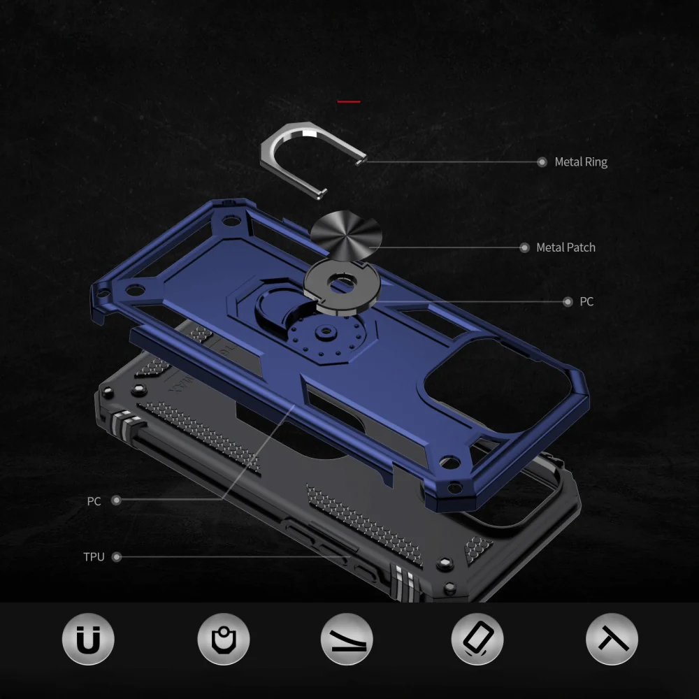 iPhone 16 Pro - Robustes Back Cover mit Kickstand - Image 23