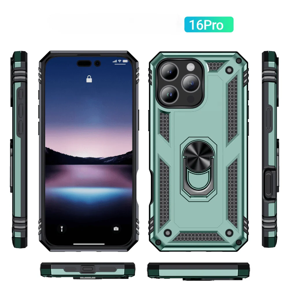 iPhone 16 Pro - Robustes Back Cover mit Kickstand - Image 32