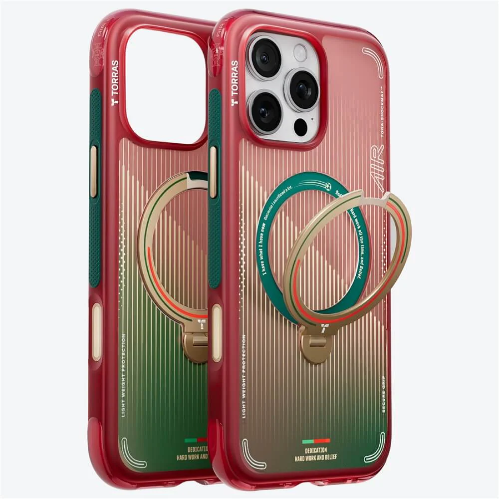 iPhone 16 Pro - TORRAS Ostand Q3 Air MagSafe Glory Slash â Portugal Limited Edition