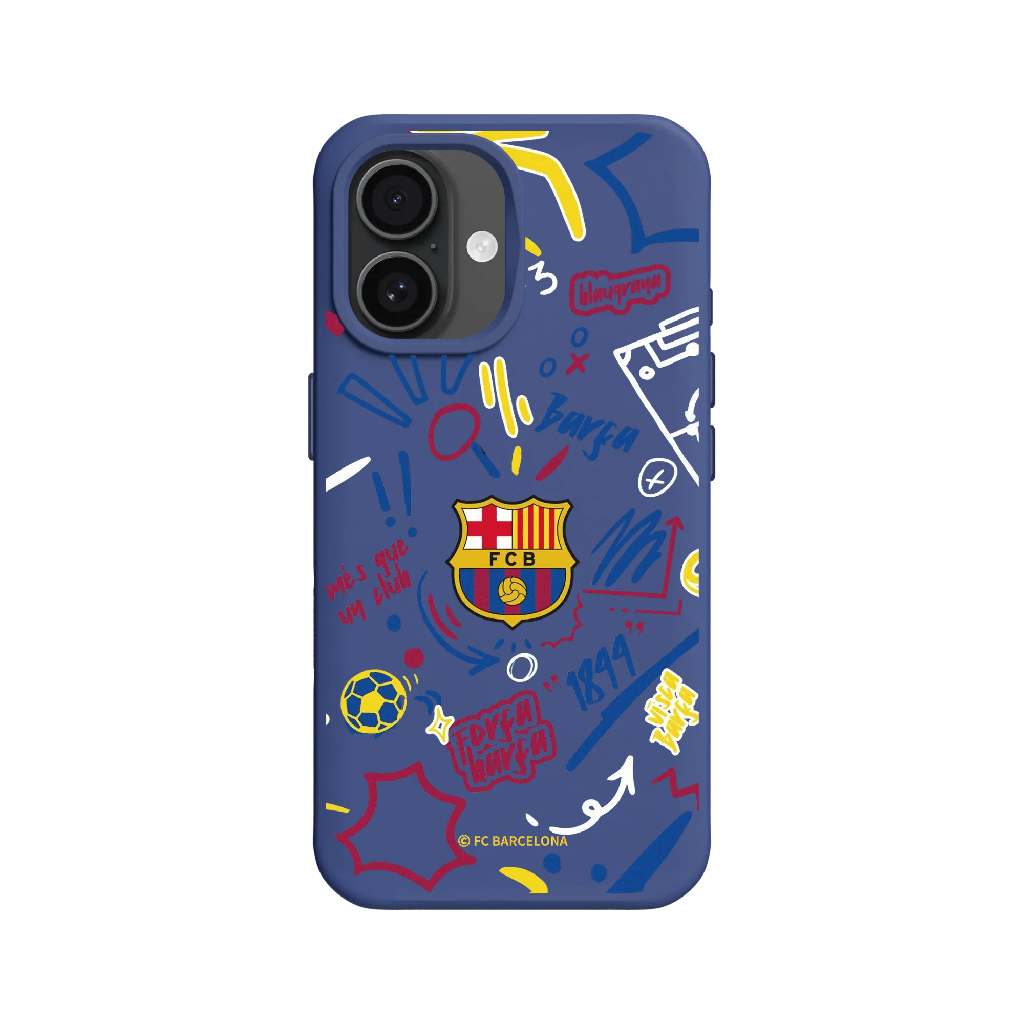 iPhone 16 - RhinoShield SolidX Case - FC Barcelona Graffiti