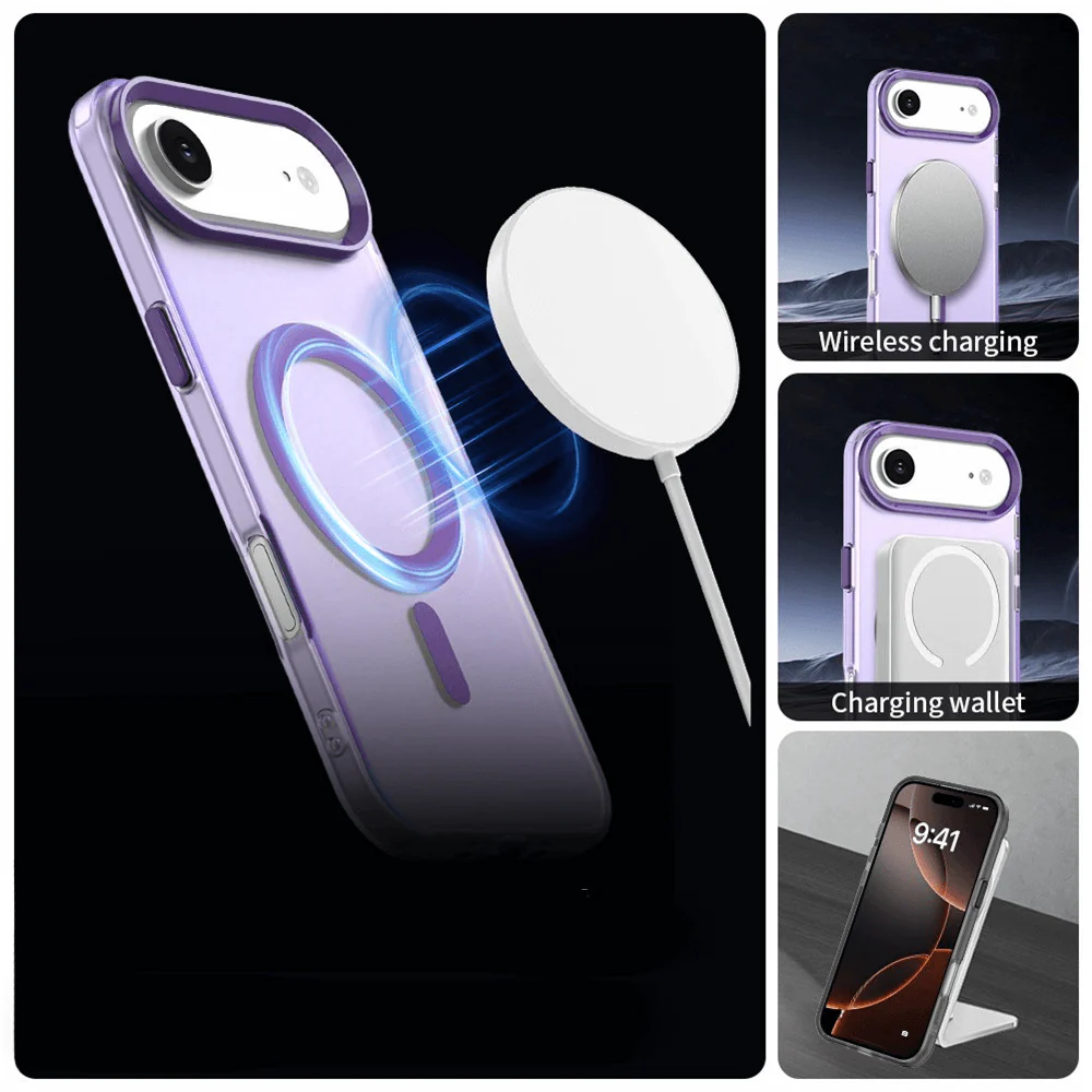 iPhone Air - Acryl-Handyhülle mit Magnet und Farbakzent - Image 25