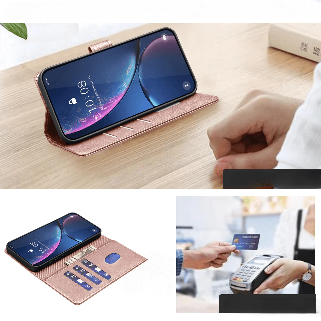 iPhone Air - BINFEN Leder Etui Hülle mit RFID Blocker - Image 13