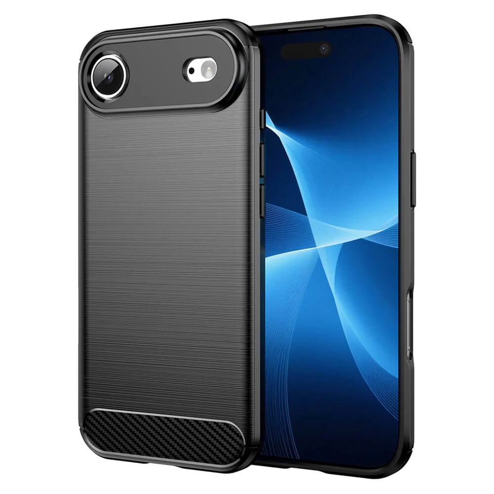 iPhone Air - Metall Carbon Look Hülle