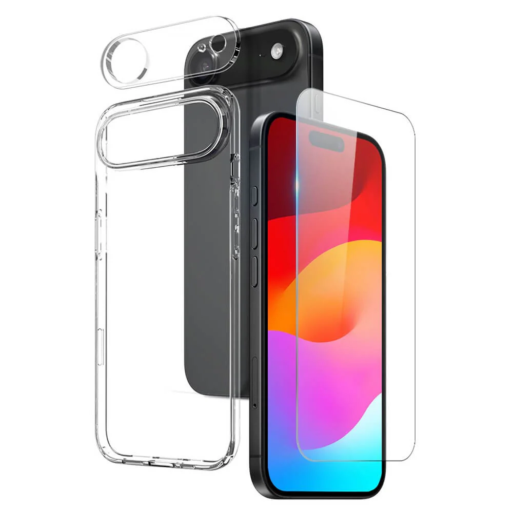 iPhone Air - NORTHJO 3-in 1 Set Panzergläser und Silikonhülle