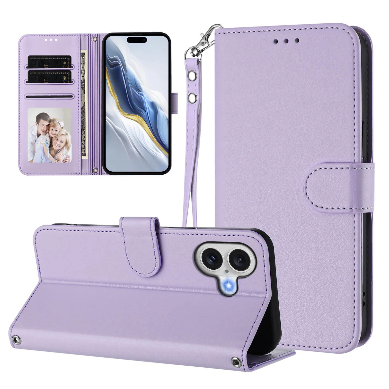 iPhone 17 - Glänzendes Hüllen Etui mit Handschlaufe - Image 53