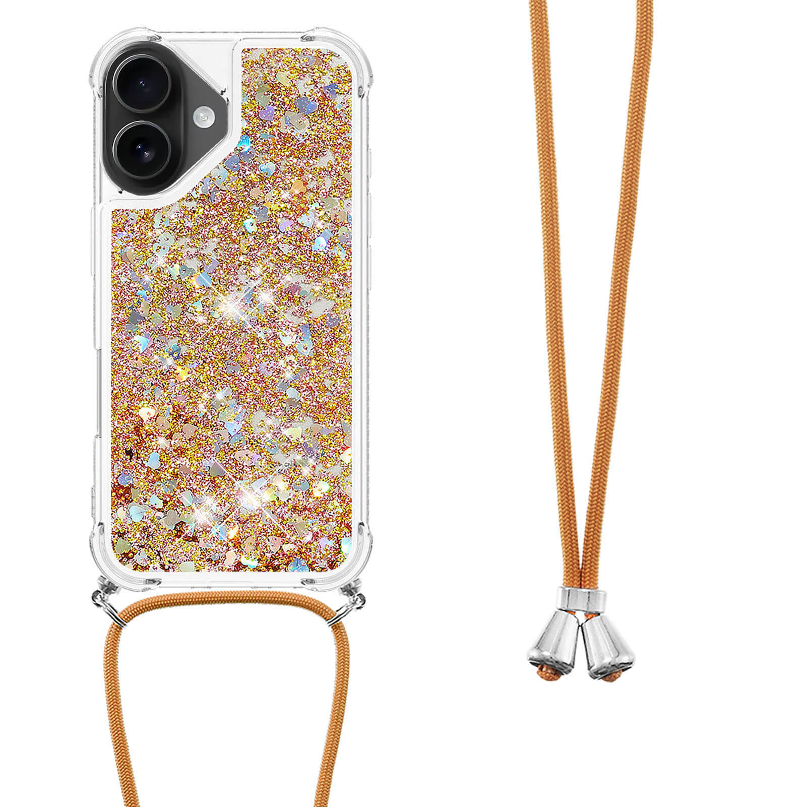 iPhone 17 - Glitzer Hülle mit Kordel - Image 9