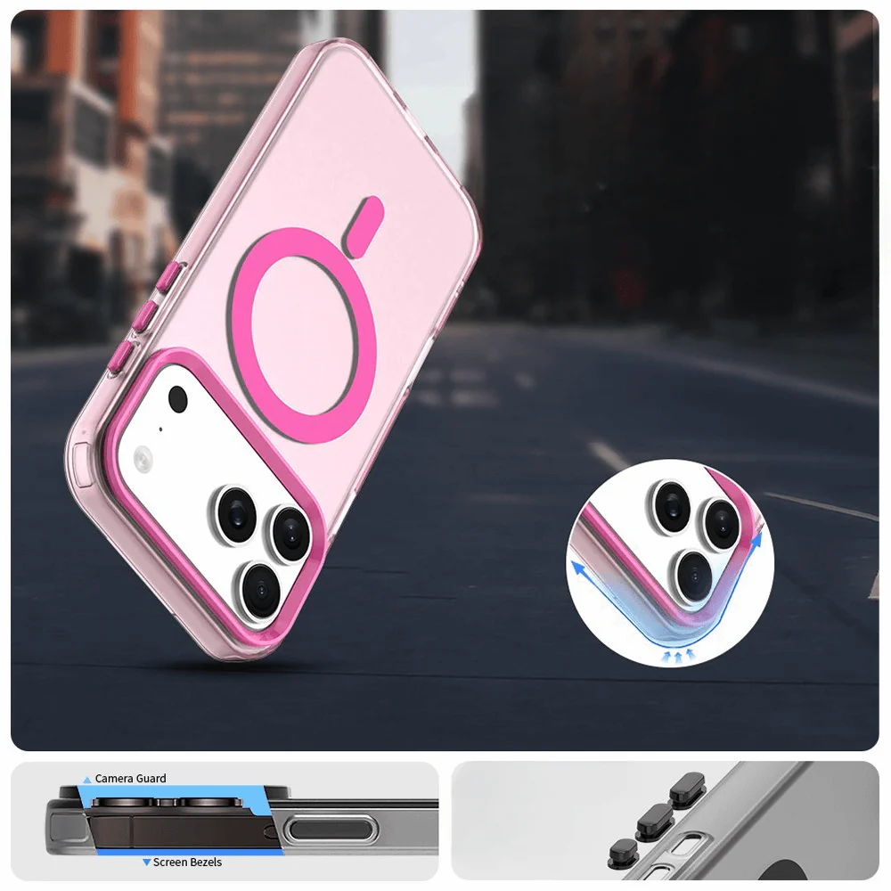 iPhone 17 Pro - Acryl-Handyhülle mit Magnet und Farbakzent - Image 15