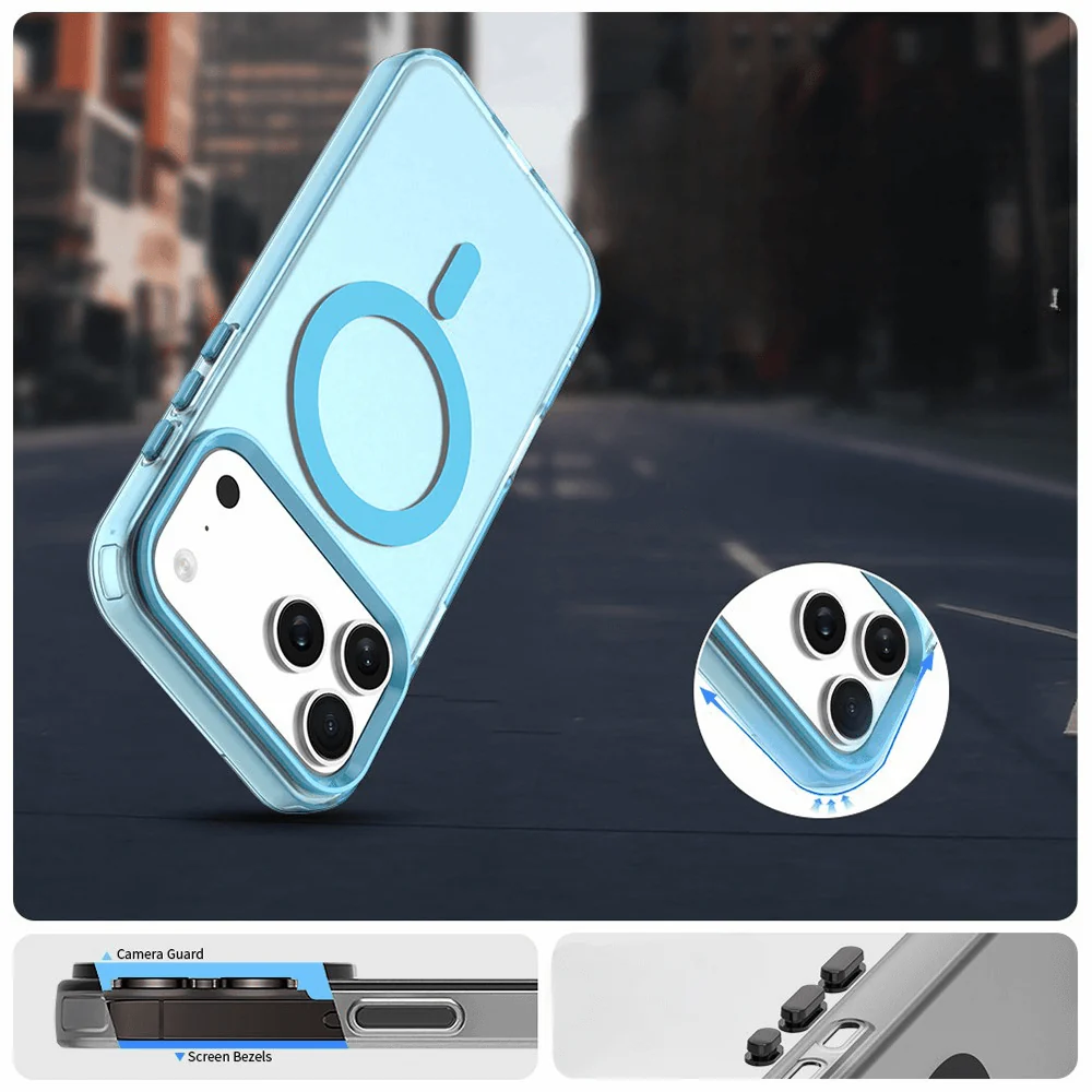 iPhone 17 Pro - Acryl-Handyhülle mit Magnet und Farbakzent - Image 19
