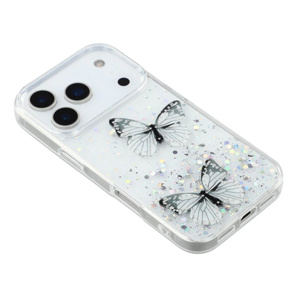 iPhone 17 Pro - Glitzer Hülle Schmetterlinge - Image 10