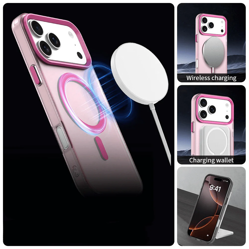 iPhone 17 Pro Max - Acryl-Handyhülle mit Magnet und Farbakzent - Image 14