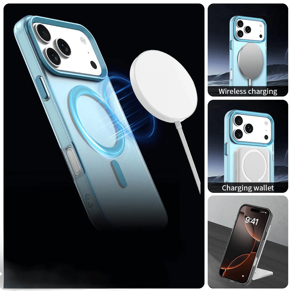iPhone 17 Pro Max - Acryl-Handyhülle mit Magnet und Farbakzent - Image 18
